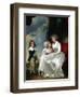 Henrietta, Countess of Warwick, and Her Children-George Romney-Framed Giclee Print