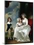 Henrietta, Countess of Warwick, and Her Children-George Romney-Mounted Giclee Print
