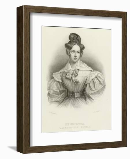 Henrietta, Madamoiselle Sontag-Henri Grevedon-Framed Giclee Print