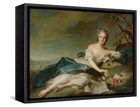 Henrietta Maria of France (1606-69) as Flora, 1742-Jean-Marc Nattier-Framed Stretched Canvas