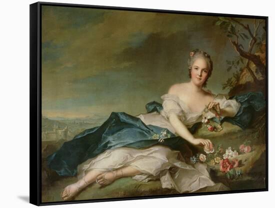 Henrietta Maria of France (1606-69) as Flora, 1742-Jean-Marc Nattier-Framed Stretched Canvas