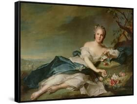 Henrietta Maria of France (1606-69) as Flora, 1742-Jean-Marc Nattier-Framed Stretched Canvas