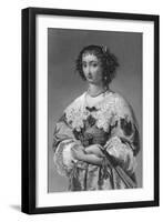 Henrietta Maria of France (1609-166), Queen Consort of King Charles I, 1851-WJ Edwards-Framed Giclee Print