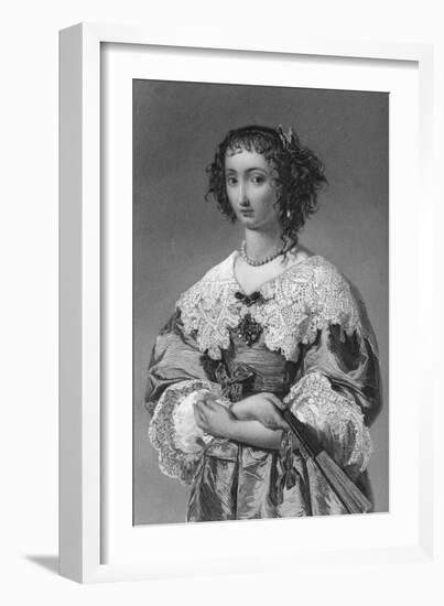 Henrietta Maria of France (1609-166), Queen Consort of King Charles I, 1851-WJ Edwards-Framed Giclee Print