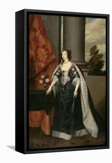 Henrietta Maria-Sir Anthony Van Dyck-Framed Stretched Canvas