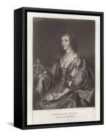 Henrietta Maria-Sir Anthony Van Dyck-Framed Stretched Canvas