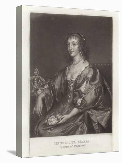 Henrietta Maria-Sir Anthony Van Dyck-Stretched Canvas