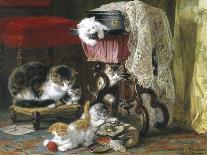 Les Quatre Chatons-Henriette Ronner Knip-Mounted Giclee Print