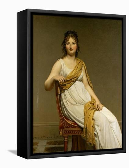 Henriette Verniac, Nee Henriette Delacroix, Sister of Eugene Delacroix-Jacques-Louis David-Framed Stretched Canvas