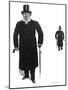 Henrik Ibsen Norwegian Dramatist Taking His Daily Walk-null-Mounted Art Print