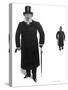 Henrik Ibsen Norwegian Dramatist Taking His Daily Walk-null-Stretched Canvas