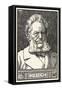 Henrik Ibsen, Norwegian Playwright-Science Source-Framed Stretched Canvas