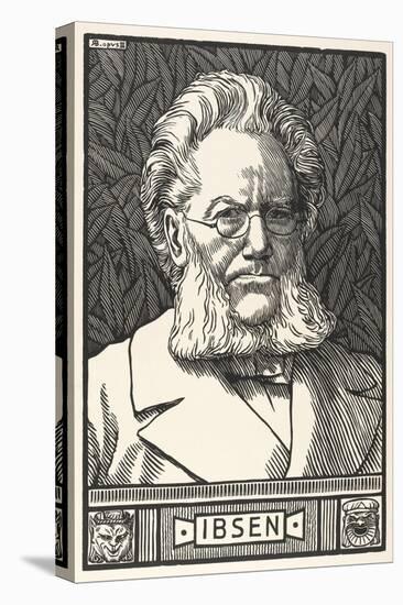 Henrik Ibsen, Norwegian Playwright-Science Source-Stretched Canvas