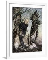 Henrik Ibsen 's Peer-Arthur Rackham-Framed Giclee Print