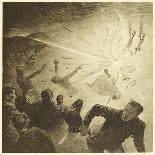 The War of the Worlds, The First ,Falling Star, is Seen Over the Rooftops of London-Henrique Alvim Corr?a-Art Print