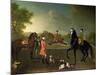 Henry, 10th Earl of Pembroke, and His Son George Augustus, Lord Herbert (1759-1827)-David Morier-Mounted Giclee Print