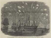 The Peace Commemoration at Plymouth, Rockets and General Illumination of the Fleet in the Sound-Henry A. Luscombe-Giclee Print