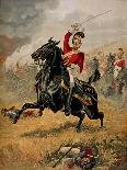 The Charge of the 1st Life Guards at Waterloo, Published C.1890-Henry A. Payne-Framed Giclee Print