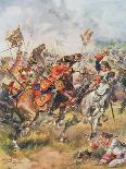 Charge of the Third Dragoons from 'Glorious Battles of English History' by Major C.H. Wylly, 1920S-Henry A. Payne-Giclee Print