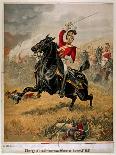 The Charge of the 1st Life Guards at Waterloo, Published C.1890-Henry A. Payne-Framed Giclee Print
