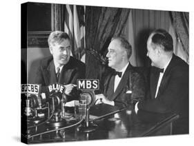 Henry A. Wallace and Claude R. Wickard Lining Up for Farm Broadcast-null-Stretched Canvas