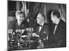 Henry A. Wallace and Claude R. Wickard Lining Up for Farm Broadcast-null-Mounted Photographic Print
