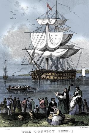 'The Convict Ship', c1820