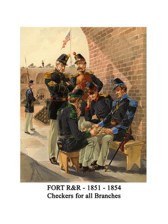 Fort R&R - 1851 - 1854 - Checkers for All Branches
