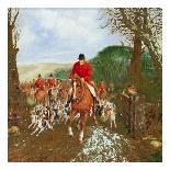 A Hunt Going Through A Gate-Henry Alken Jr.-Laminated Art Print