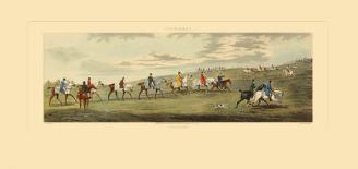 Epsom: Running-Henry Alken-Framed Art Print