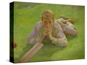 Henry Allen in Cricketing Whites-Henry Scott Tuke-Stretched Canvas