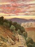 Mount of Olives and Jerusalem-Henry Andrew Harper-Giclee Print
