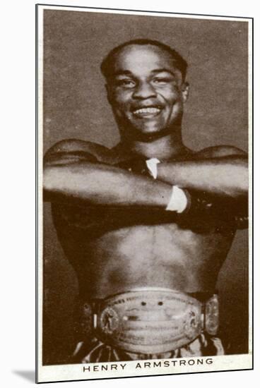 Henry Armstrong, American Boxer, 1938-null-Mounted Giclee Print