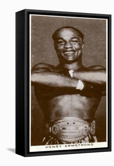 Henry Armstrong, American Boxer, 1938-null-Framed Stretched Canvas