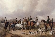 The Greyhound Bitch Lydia-Henry Barraud-Framed Stretched Canvas