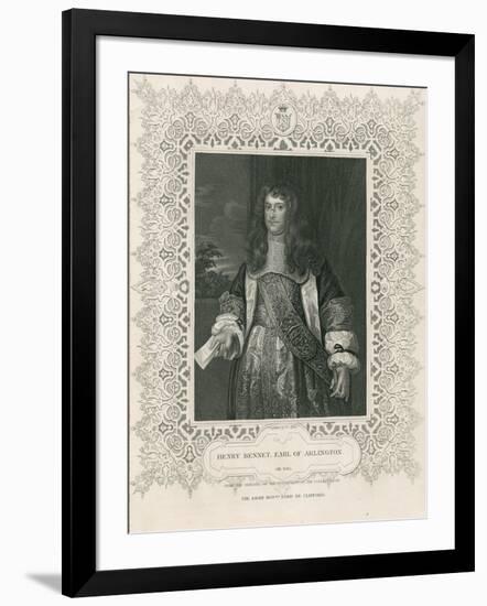 Henry Bennet, 1st Earl of Arlington, from 'Lodge's British Portraits', 1823-English School-Framed Giclee Print