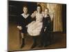 Henry Bernstein and His Brother and Sister, 1892-Jacques-emile Blanche-Mounted Giclee Print