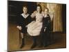 Henry Bernstein and His Brother and Sister, 1892-Jacques-emile Blanche-Mounted Giclee Print