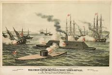 The First Battle Between 'Iron' Ships of War, Published C.1862-Henry Bill-Stretched Canvas