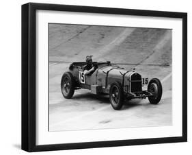 Henry Birkin in an Alfa Romeo at Brooklands, Surrey, 1930S-null-Framed Photographic Print