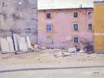 A Street in Carrara-Henry Bishop-Stretched Canvas