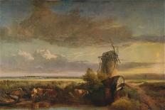 Mills on the Fens, c1853-Henry Bright-Stretched Canvas