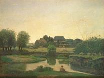 Mills on the Fens, c1853-Henry Bright-Stretched Canvas