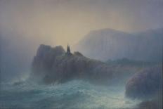 Capri, côte escarpée vue de la mer-Henry Brokman-Giclee Print