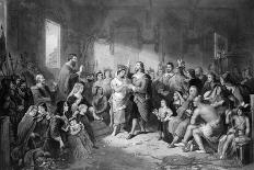 The Marriage of Pocahontas (C.1595-1617) Engraved by John C. Mccrae-Henry Brueckner-Stretched Canvas