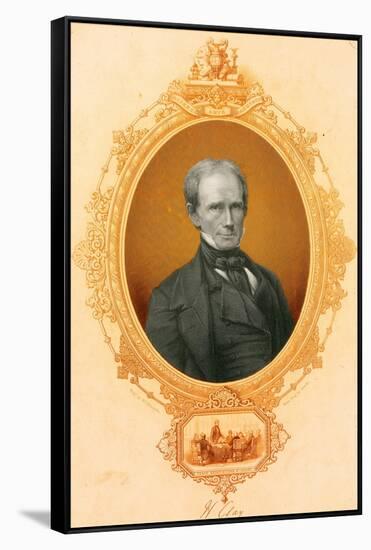 Henry Clay, American Politician-Science Source-Framed Stretched Canvas