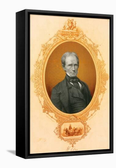 Henry Clay, American Politician-Science Source-Framed Stretched Canvas