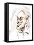 Henry Cowell caricature-Neale Osborne-Framed Stretched Canvas