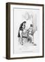 Henry Crawford and Fanny Price-Hugh Thomson-Framed Art Print