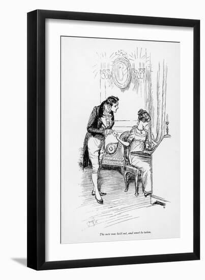 Henry Crawford and Fanny Price-Hugh Thomson-Framed Art Print